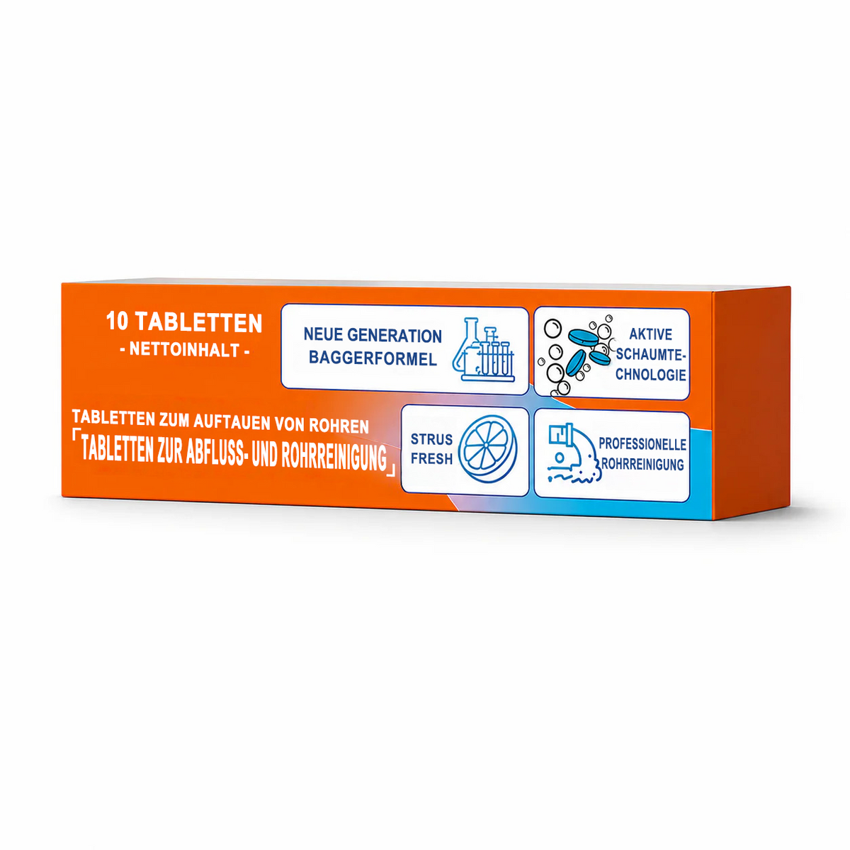 đSchĂ€umende Abflussreiniger-Tabletten â Aktivsauerstoff | Entfernt Abflussablagerungen & SchĂ€dlinge | Ohne Bleichmittel, ohne Lauge, rohrschonend