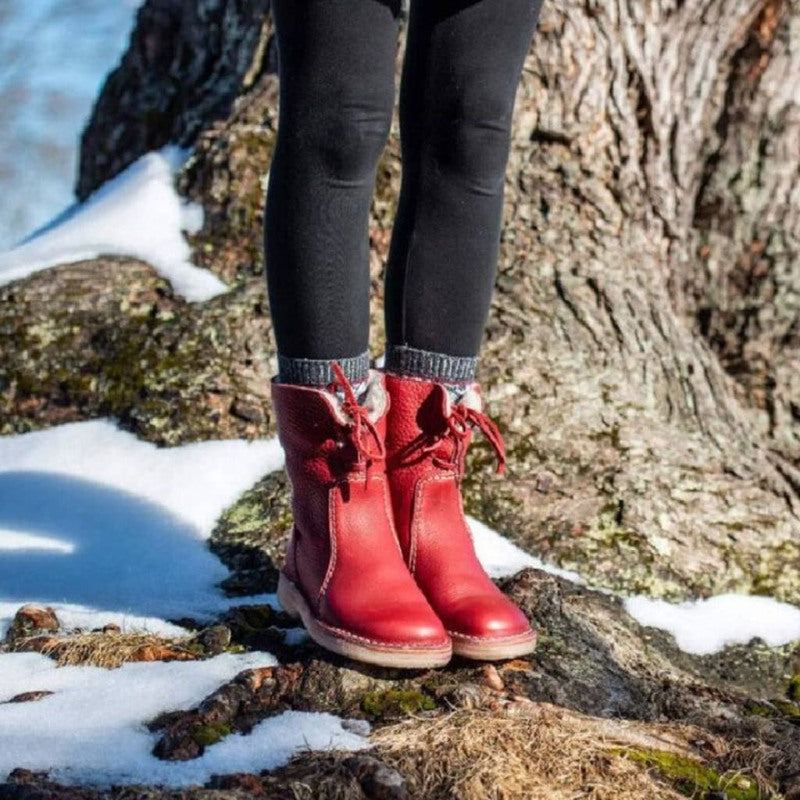 đ„ LETZTER TAG: 75 % RABATT â Wasserdichte orthopĂ€dische Winterstiefel aus Leder mit Wollfutter