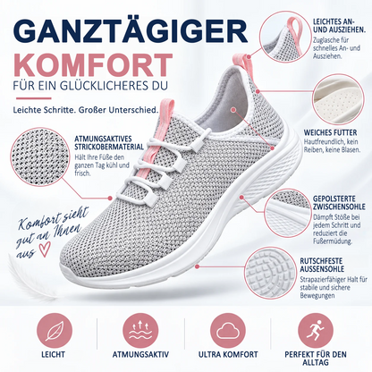 🔥 LETZTER TAG: 80 % RABATT – 👣 Damen-Slip-On-Sneaker mit orthopädischer Unterstützung & Fußgewölbestütze