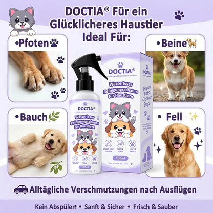 🔥 LETZTER TAG: 80 % RABATT –  DOCTIA® Wasserloser Reinigungsschaum für Haustiere