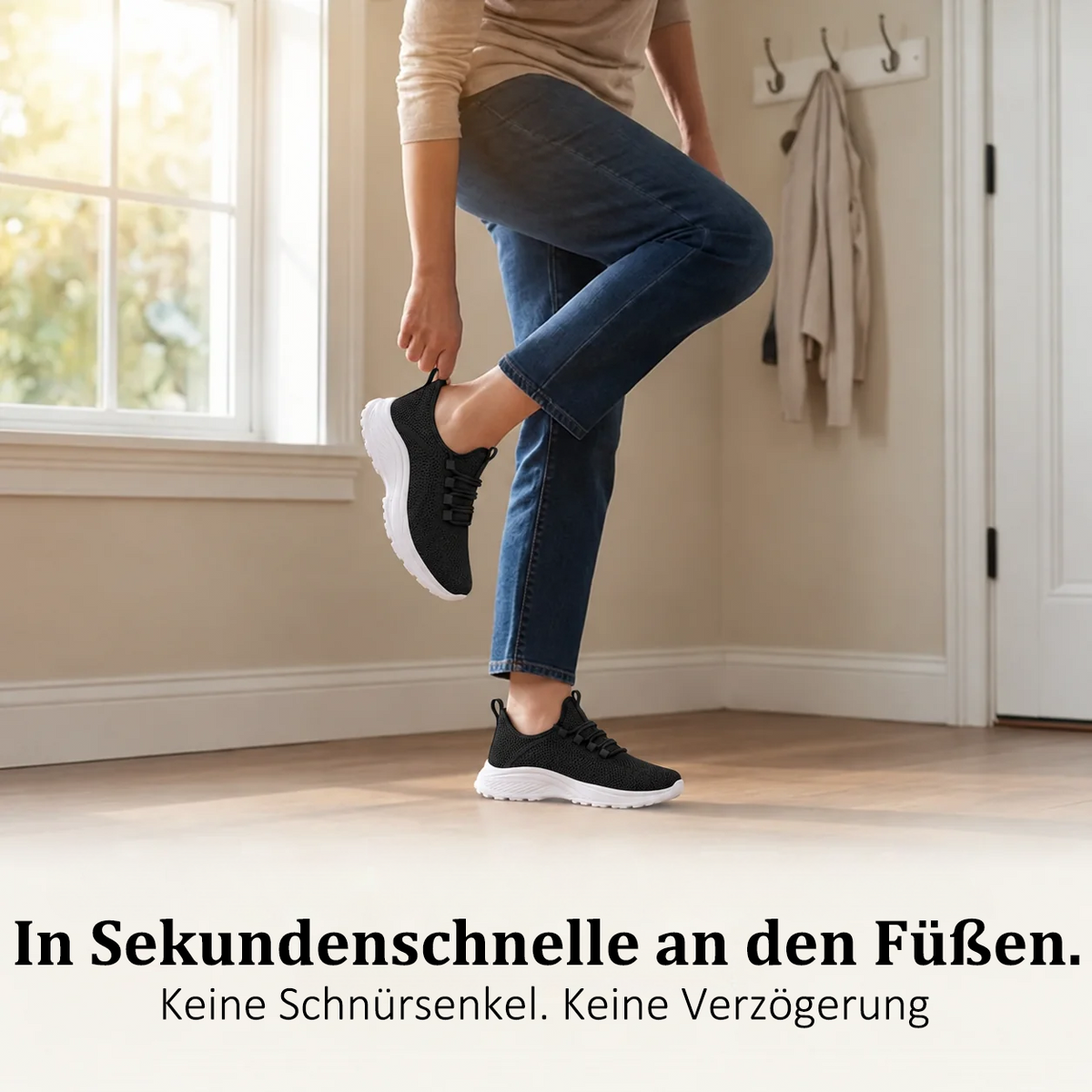 🔥 LETZTER TAG: 80 % RABATT – 👣 Damen-Slip-On-Sneaker mit orthopädischer Unterstützung & Fußgewölbestütze
