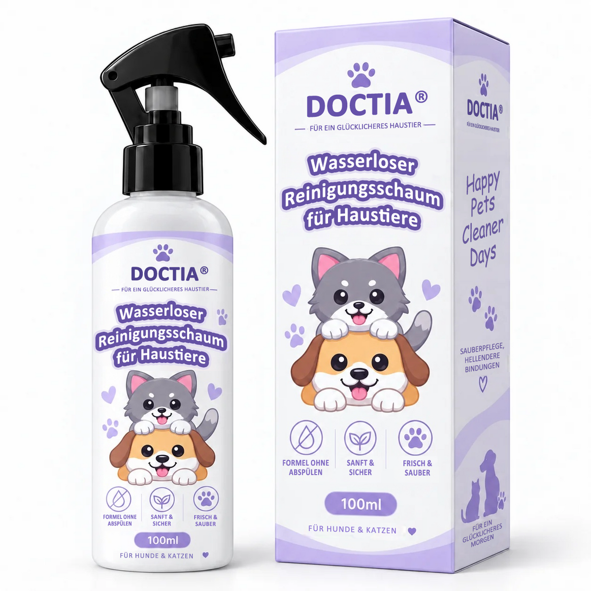 🔥 LETZTER TAG: 80 % RABATT –  DOCTIA® Wasserloser Reinigungsschaum für Haustiere