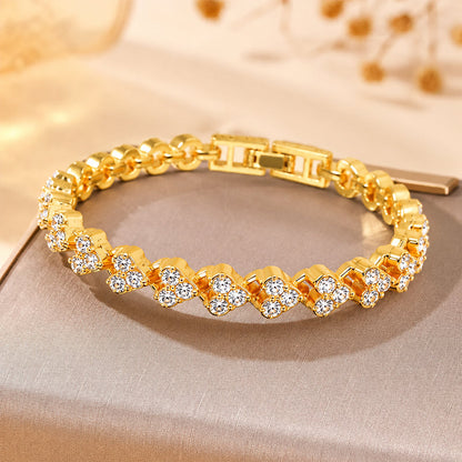 🔥 LETZTER TAG DES ANGEBOTS – 80 % RABATT 🔥 CZTICLE® Lymphatische Magnettherapie Roman Kristall Diamant Armband