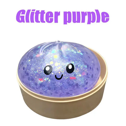 🌈 Sparkling Halloween Ghost Squeeze Toy | Soft Stress-Relief Toy | Portable Hand-Held Stress Reliever