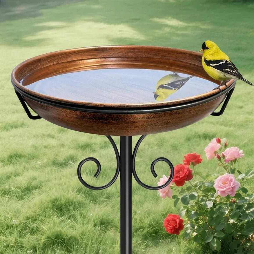 🐦Last Day 49% OFF -🎉Copper-Coated Bird Bath – Attract Birds & Beautify Your Garden