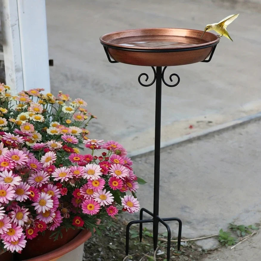 🐦Last Day 49% OFF -🎉Copper-Coated Bird Bath – Attract Birds & Beautify Your Garden