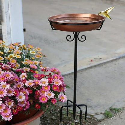 🐦Last Day 49% OFF -🎉Copper-Coated Bird Bath – Attract Birds & Beautify Your Garden