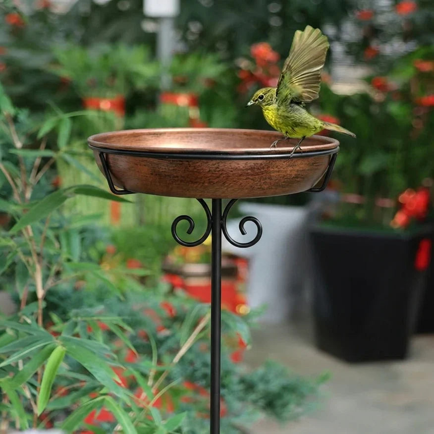 🐦Last Day 49% OFF -🎉Copper-Coated Bird Bath – Attract Birds & Beautify Your Garden