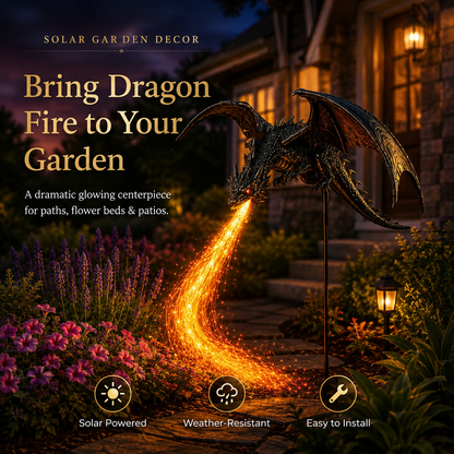 🔥Last Day 49% OFF -🐉 Solar Dragon Fire Garden Light