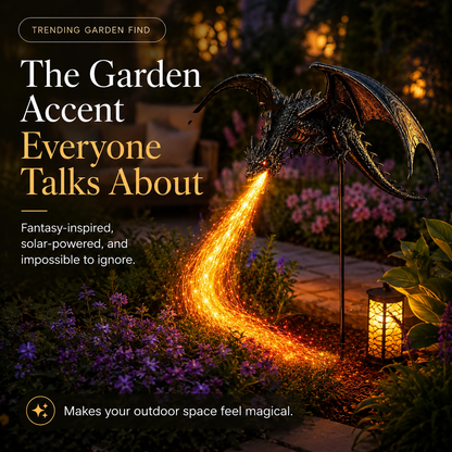 🔥Last Day 49% OFF -🐉 Solar Dragon Fire Garden Light