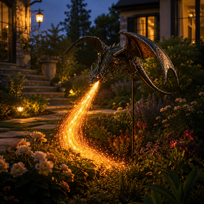 🔥Last Day 49% OFF -🐉 Solar Dragon Fire Garden Light