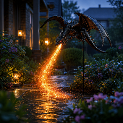 🔥Last Day 49% OFF -🐉 Solar Dragon Fire Garden Light