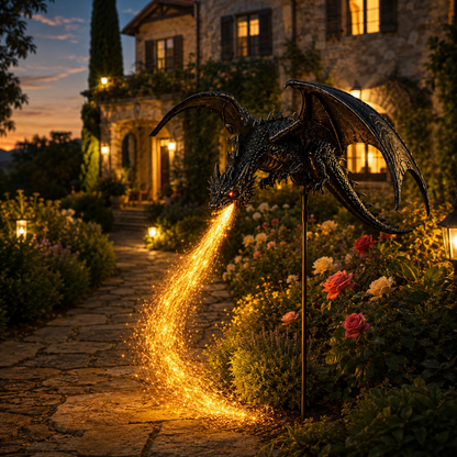 🔥Last Day 49% OFF -🐉 Solar Dragon Fire Garden Light