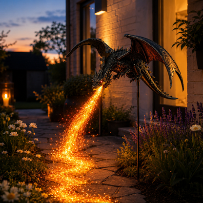 🔥Last Day 49% OFF -🐉 Solar Dragon Fire Garden Light