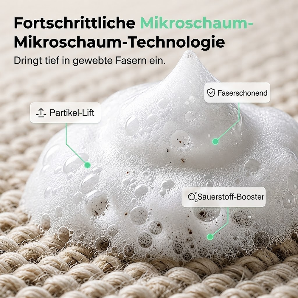 🔥 LETZTER TAG: 80 % RABATT – 🧼Teppich-Schaumreiniger zur Fleckenentfernung ohne Wasser mit Reinigungstuch