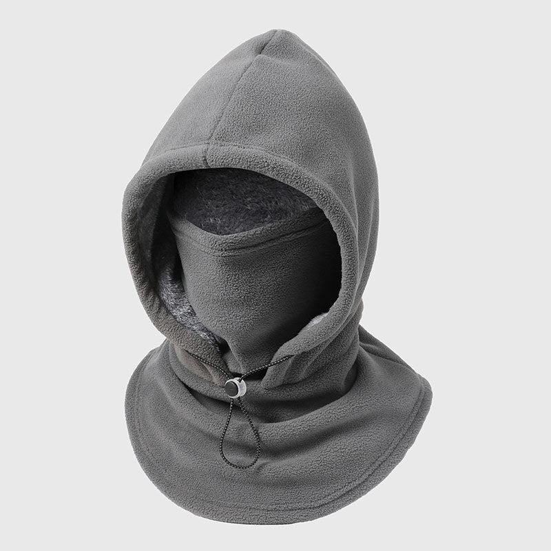 🔥 Integrierte Flanell-Gesichtsmaske mit Mütze – Winddicht & warm
