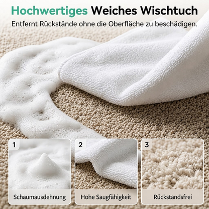 🔥 LETZTER TAG: 80 % RABATT – 🧼Teppich-Schaumreiniger zur Fleckenentfernung ohne Wasser mit Reinigungstuch