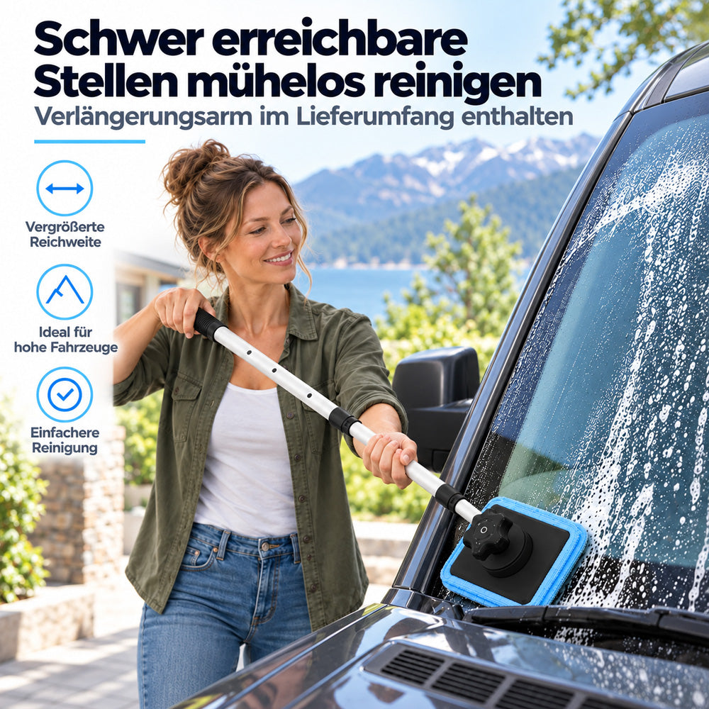 Magnetischer Scheibenreiniger mit 2 Seiten – Streifenfreies Glas-Reinigungsset