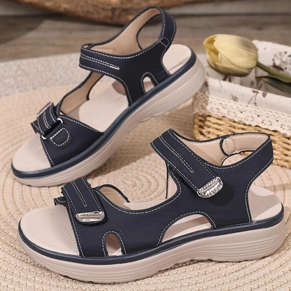 🔥 LETZTER TAG: 80 % RABATT – 👑 Damen Orthopädische Komfort-Sandalen mit Verstellbarer Fußgewölbeunterstützung