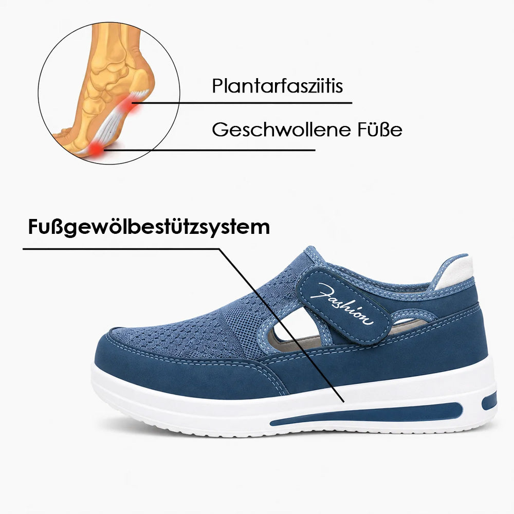 🔥 LETZTER TAG: 80 % RABATT – 👟 Damen-Komfortschuhe mit orthopädischer Unterstützung & verstellbarem Klettverschluss