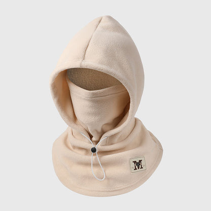 🔥 Integrierte Flanell-Gesichtsmaske mit Mütze – Winddicht & warm