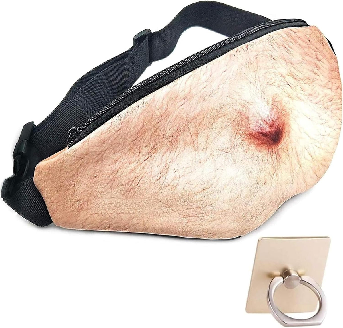 🎁White elephant gift Funny Gag Gifts🤣3D Men Beer Fake Belly Dad Bag Waist Packs🍺Waterproof Fanny Pack Unisex for Father's Day,Christmas,Stocking Stuffers for Men Boyfriend Husband Him Friend Dad