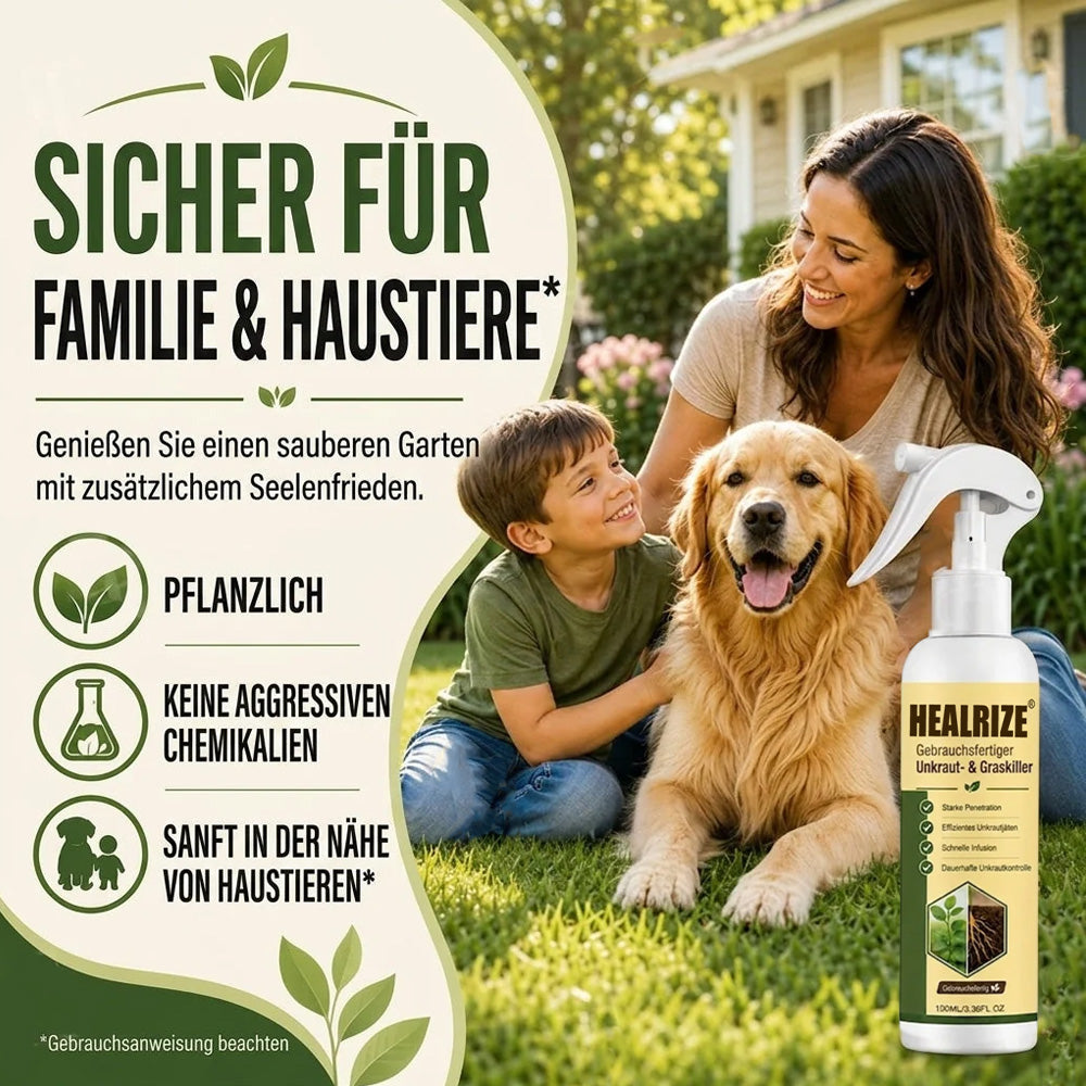 🏆 Neues Upgrade | HEALRIZE® Gebrauchsfertiger Unkraut und Grasvernichter