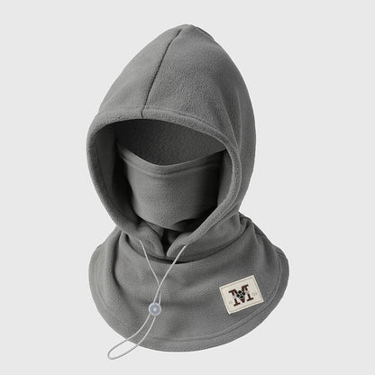 🔥 Integrierte Flanell-Gesichtsmaske mit Mütze – Winddicht & warm