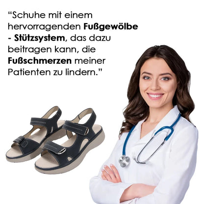 🔥 LETZTER TAG: 80 % RABATT – 👑 Damen Orthopädische Komfort-Sandalen mit Verstellbarer Fußgewölbeunterstützung