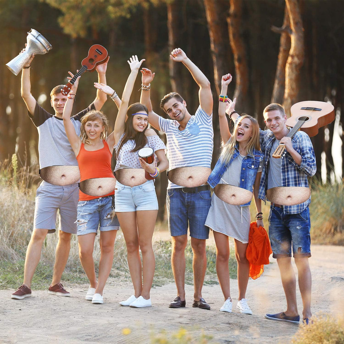 🎁White elephant gift Funny Gag Gifts🤣3D Men Beer Fake Belly Dad Bag Waist Packs🍺Waterproof Fanny Pack Unisex for Father's Day,Christmas,Stocking Stuffers for Men Boyfriend Husband Him Friend Dad