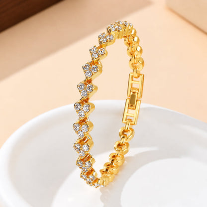 🔥 LETZTER TAG DES ANGEBOTS – 80 % RABATT 🔥 CZTICLE® Lymphatische Magnettherapie Roman Kristall Diamant Armband