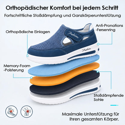🔥 LETZTER TAG: 80 % RABATT – 👟 Damen-Komfortschuhe mit orthopädischer Unterstützung & verstellbarem Klettverschluss