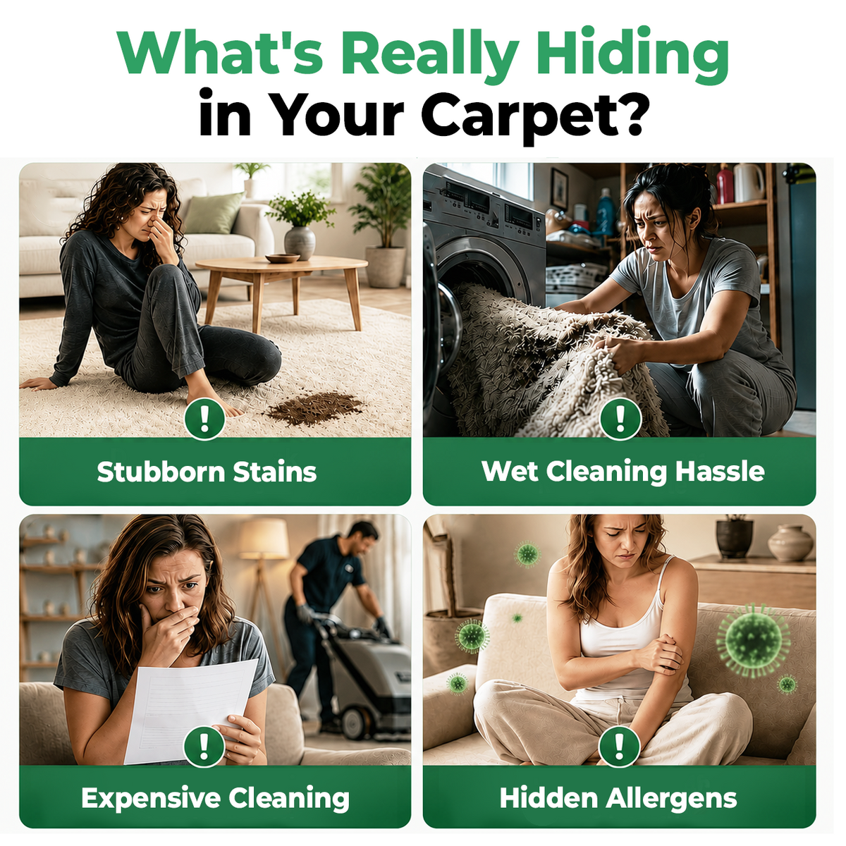 🔥49% OFF TODAY🔥 Waterless Carpet Foam Stain Remover with Towel