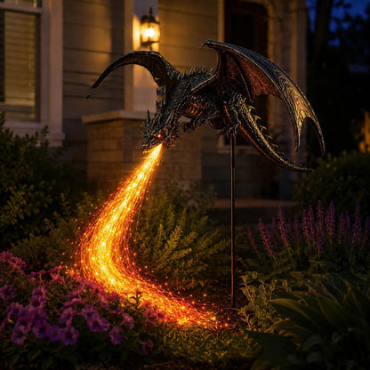 🔥Last Day 49% OFF -🐉 Solar Dragon Fire Garden Light