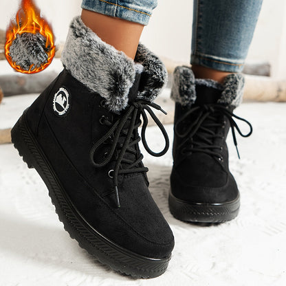 🔥 LETZTER TAG – 80 % RABATT 🔥 Damen-Winterstiefel mit orthopädischer Unterstützung, warmem Fleecefutter & hohem Schaft