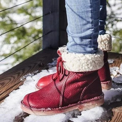 🔥 LETZTER TAG: 75 % RABATT – Wasserdichte orthopädische Winterstiefel aus Leder mit Wollfutter