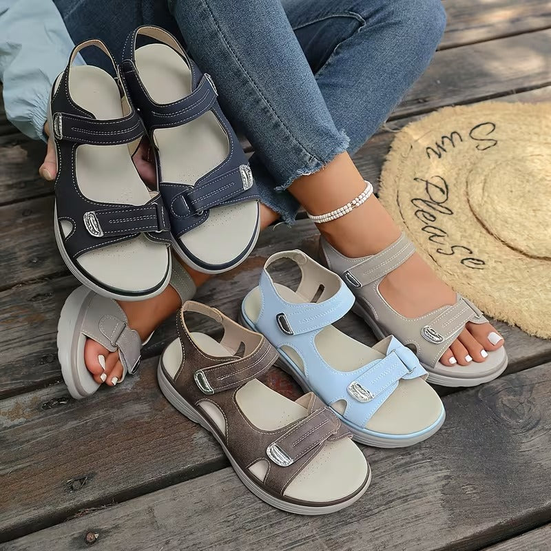 🔥 LETZTER TAG: 80 % RABATT – 👑 Damen Orthopädische Komfort-Sandalen mit Verstellbarer Fußgewölbeunterstützung