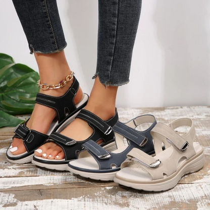 🔥 LETZTER TAG: 80 % RABATT – 👑 Damen Orthopädische Komfort-Sandalen mit Verstellbarer Fußgewölbeunterstützung