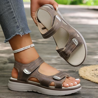 🔥 LETZTER TAG: 80 % RABATT – 👑 Damen Orthopädische Komfort-Sandalen mit Verstellbarer Fußgewölbeunterstützung