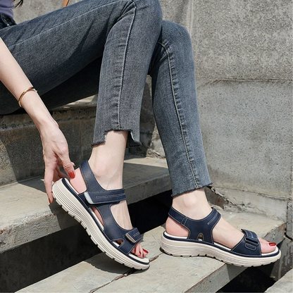 🔥 LETZTER TAG: 80 % RABATT – 👑 Damen Orthopädische Komfort-Sandalen mit Verstellbarer Fußgewölbeunterstützung