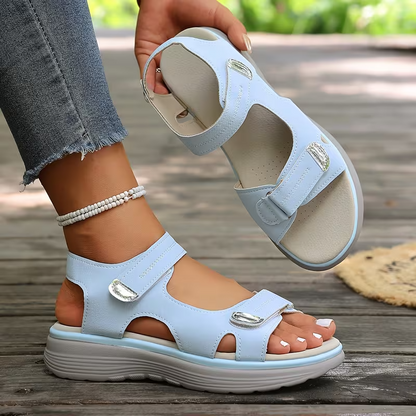 🔥 LETZTER TAG: 80 % RABATT – 👑 Damen Orthopädische Komfort-Sandalen mit Verstellbarer Fußgewölbeunterstützung