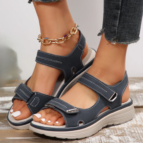 🔥 LETZTER TAG: 80 % RABATT – 👑 Damen Orthopädische Komfort-Sandalen mit Verstellbarer Fußgewölbeunterstützung