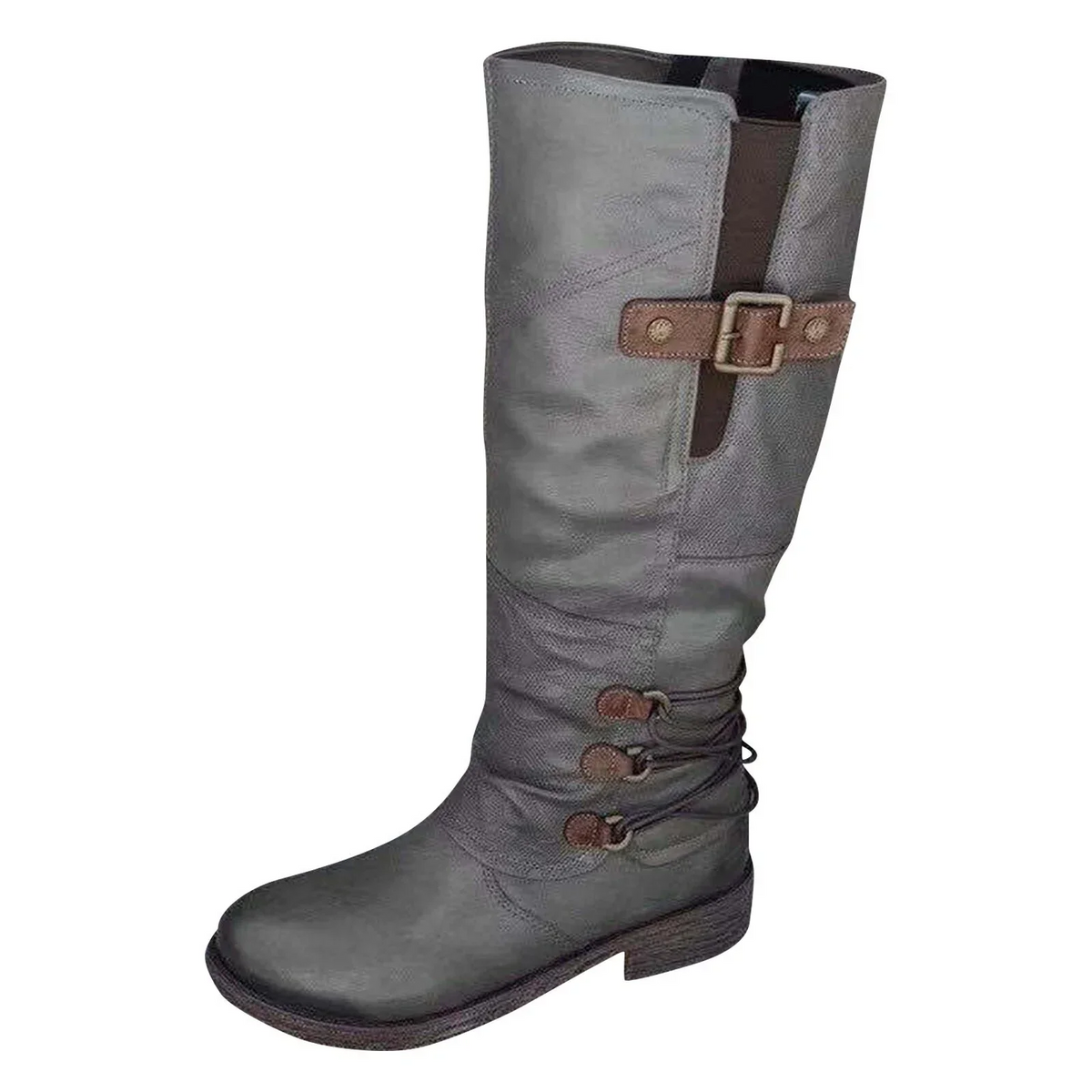 🔥 LETZTER TAG – 80 % RABATT 🔥 Damen Vintage-Schneestiefel mit hohem Schaft & Reißverschluss