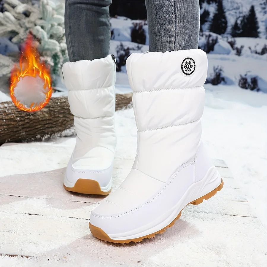 🔥 LETZTER TAG: 60 % RABATT 🔥 Wasserdichte Damen-Schneestiefel – warm gefüttert, rutschfest & bequem zum Hineinschlüpfen