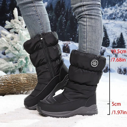 🔥 LETZTER TAG: 60 % RABATT 🔥 Wasserdichte Damen-Schneestiefel – warm gefüttert, rutschfest & bequem zum Hineinschlüpfen