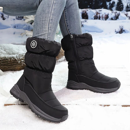 🔥 LETZTER TAG: 60 % RABATT 🔥 Wasserdichte Damen-Schneestiefel – warm gefüttert, rutschfest & bequem zum Hineinschlüpfen