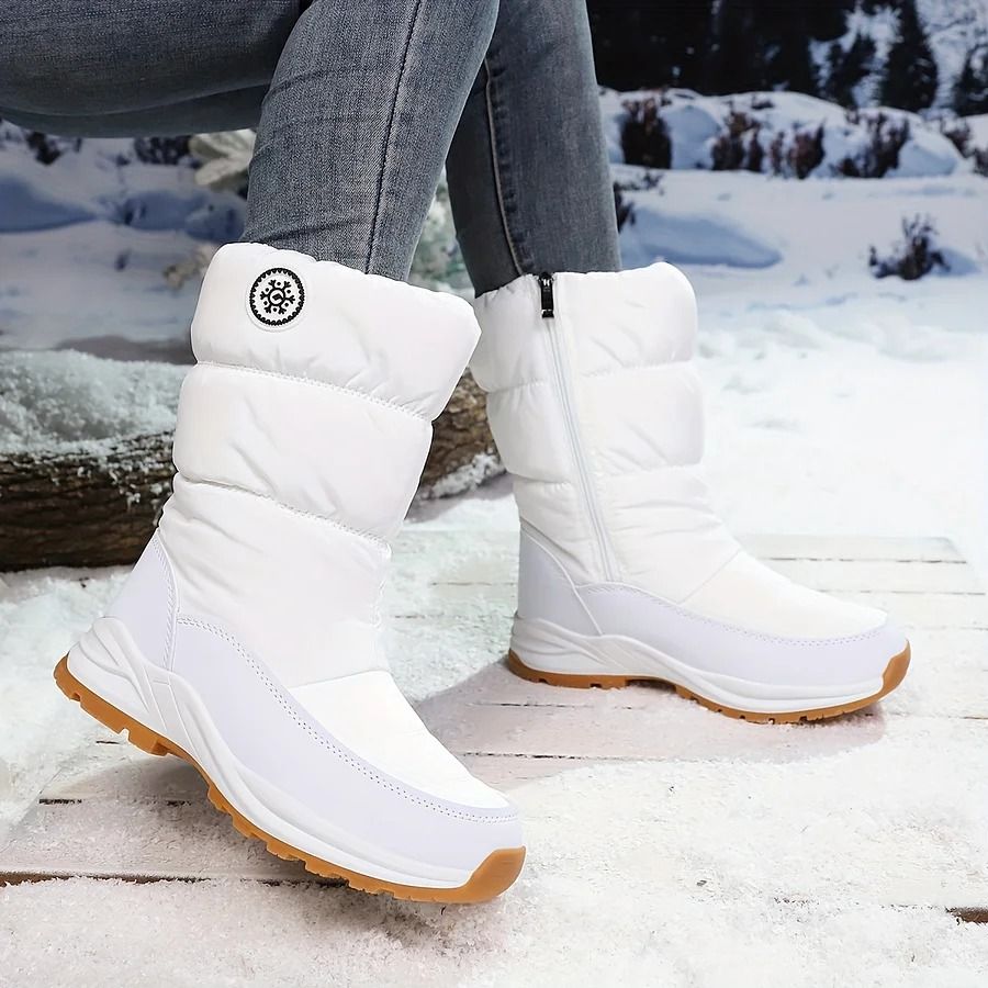 🔥 LETZTER TAG: 60 % RABATT 🔥 Wasserdichte Damen-Schneestiefel – warm gefüttert, rutschfest & bequem zum Hineinschlüpfen