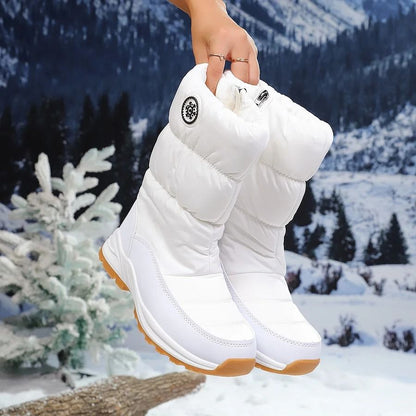 🔥 LETZTER TAG: 60 % RABATT 🔥 Wasserdichte Damen-Schneestiefel – warm gefüttert, rutschfest & bequem zum Hineinschlüpfen
