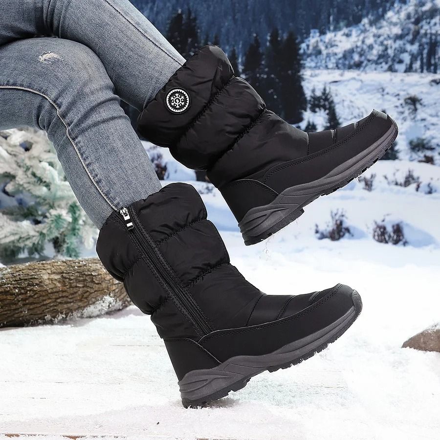 🔥 LETZTER TAG: 60 % RABATT 🔥 Wasserdichte Damen-Schneestiefel – warm gefüttert, rutschfest & bequem zum Hineinschlüpfen