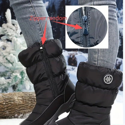 🔥 LETZTER TAG: 60 % RABATT 🔥 Wasserdichte Damen-Schneestiefel – warm gefüttert, rutschfest & bequem zum Hineinschlüpfen
